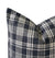 Upclose detail of Henry Charcoal Plaid Pillow